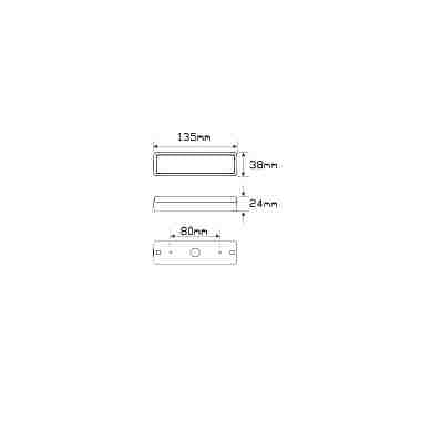 Universal LED Rear Fog Light Unit