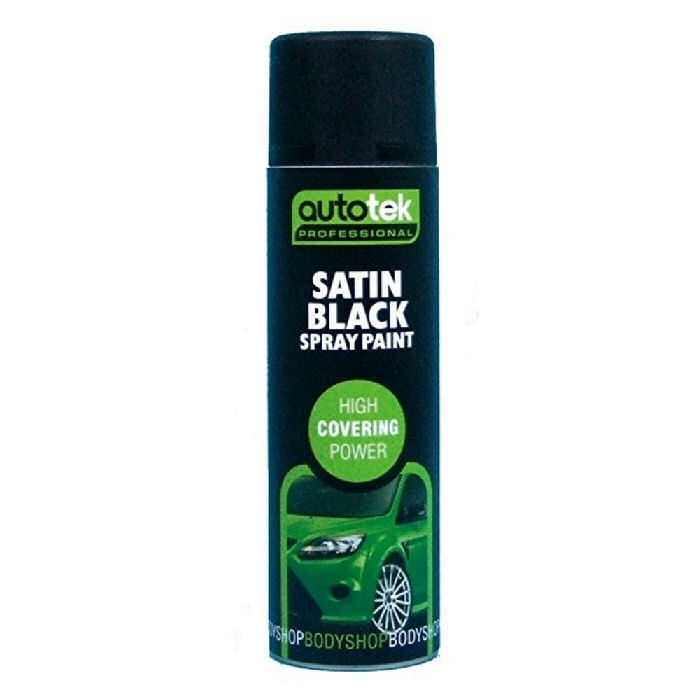 Autotek Professional Satin Black Spray Paint 500ml Can – Kit Car Direct