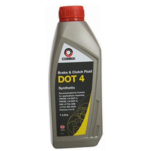 Comma Brake & Clutch Fluid DOT 4 Synthetic 1 Litre