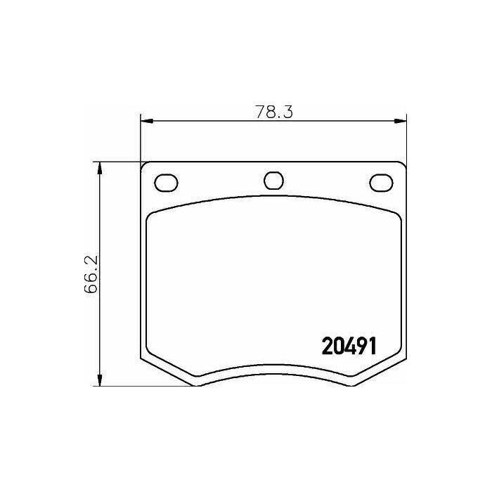 Ford Cortina Standard Front Mintex M1144 Compound Brake Pads MDB633 (Pair) 