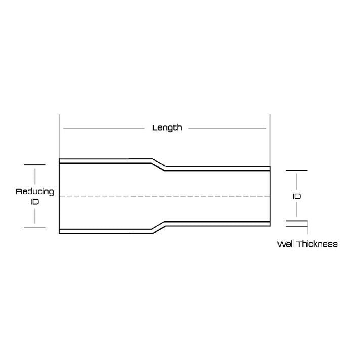 Silicone Hose Straight Reducer 12mm to 8mm