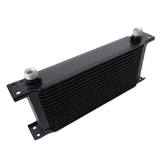 Universal 13 Row 235mm Matrix - AN-10 JIC Black Aluminium Oil Cooler